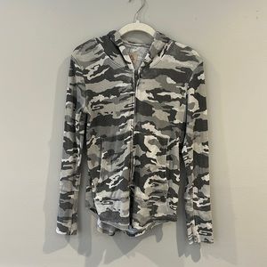 Dark gray camo zip up